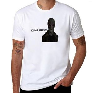 Polos pour hommes Resident Alien - KUNG KUNG !! T-shirt pour un garçon Vêtements esthétiques T-shirts courts surdimensionnés Hommes Vintage