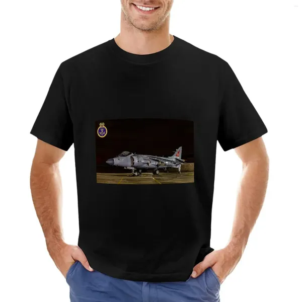Polos pour hommes Royal Navy Sea Harrier T-shirt garçons T-shirts noir pour hommes