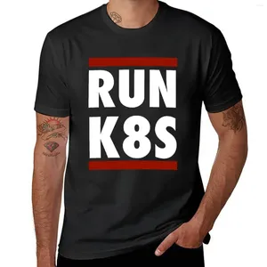 Herenpolo's Run K8S T-shirt Zomer Tops Grafische T-shirt Korte herenoverhemden