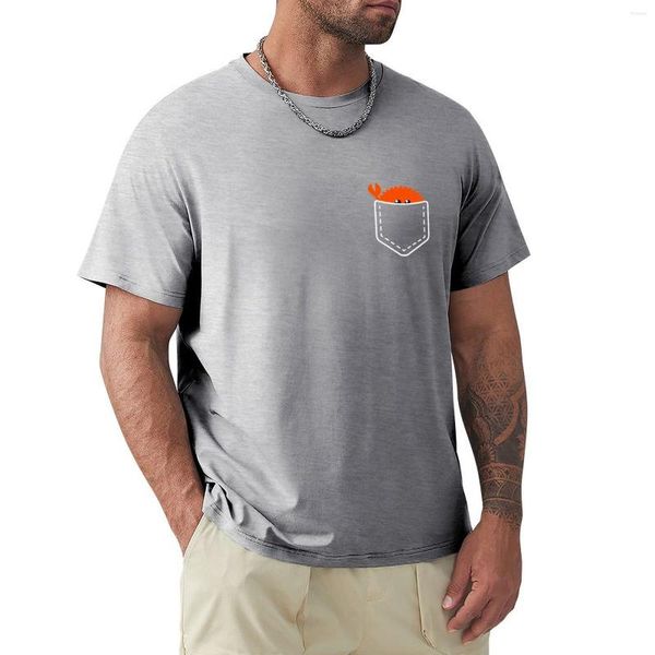 Polos para hombre Rust Ferris Pocket T-shirt Light Custom T Shirts Shirt Man Designer Men