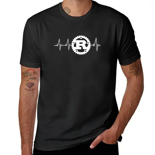 Menores Polos Rust Programming Logotipo Heartbeat Design Camiseta Tops Ropa estética Blusa de secado rápido Camisetas Slim Fit For Men