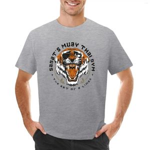 Polos para hombre, camiseta de gimnasio Muay Thai de Sagat, ropa Kawaii blanca para niños, camisetas grandes y altas para hombres