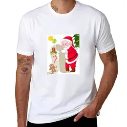 Polos pour hommes Santa Story T-Shirt garçons T-shirts blancs mode coréenne hommes T-shirts graphiques grands et grands