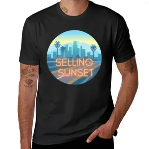 Polos pour hommes vendant des t-shirts de coucher de soleil