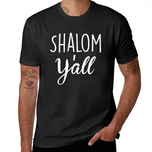 Polos pour hommes Shalom Y't T-shirt Anime Kawaii Vêtements esthétique Men T-shirts graphiques