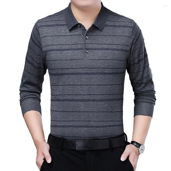 Polos masculins Shight Hid Shird Hips Button Shird Ship