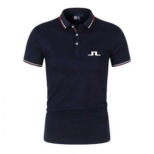 Polo's shirt voor heren voor heren zomer snel droog ademende polo shirt mode korte slve tops j lindeberg shirt heren t-shirt t240425