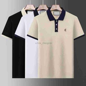 Chemises de polos masculines Luxury Italie Mens Designer Vêtements à manches courtes T-shirt Summer Cold Polo Colli
