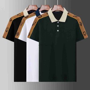 Chemises de polos masculines Luxury Italie Mens Designer Vêtements à manches courtes T-shirt NOUVEAU COLD POLO COLLOR MEN CORTON PURT