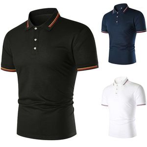Polos pour hommes Chemises à manches courtes Logo T-shirt Business Revers Coat Of Cultiver sa moralité T-shirt pour hommes