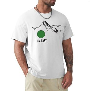 Dificultad de esquí de polos para hombres: soy una camiseta fácil Ropa vintage de gran tamaño Camisetas gráficas Camiseta divertida para hombres