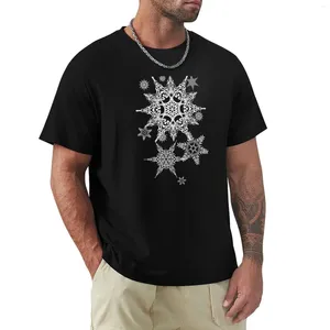 Polos pour hommes Crâne Flocons de neige Goth T-shirt de vacances Garçons Imprimé animal pour un garçon Noirs Poids lourds Hommes Grands et grands T-shirts