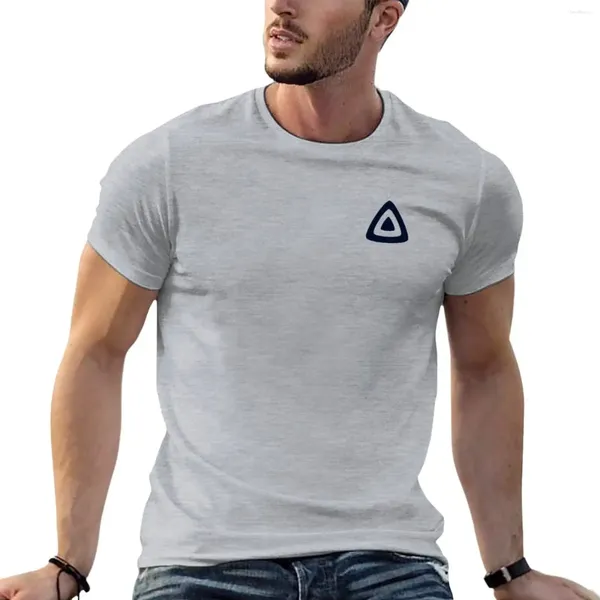 Polos para hombre, camiseta con logotipo pequeño del proyecto Jellyfin (monocromo negro), ropa bonita de gran tamaño para fanáticos del deporte, camisetas grandes y altas para hombre