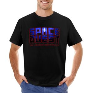 Polos pour hommes Space Quest 1 Pixel Style Retro DOS fan de jeu imprimé T-shirt graphique t-shirts drôles pour hommes coton 230703