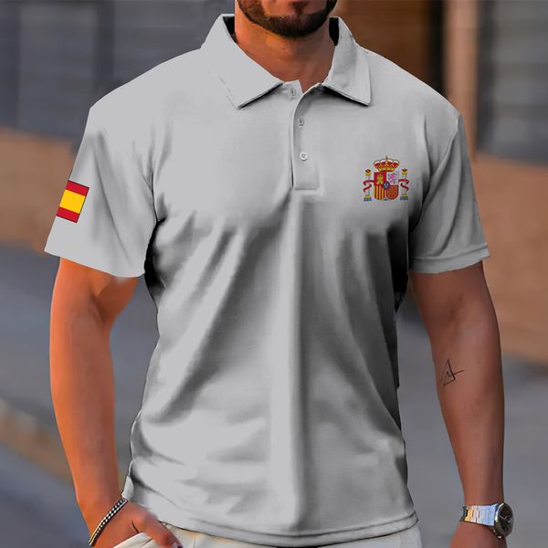 Polos para hombres España Polo Camisa Verano Manga corta Camiseta para hombres Moda Negocios Tops transpirables Camisetas de gran tamaño Alemania Hombre Ropa 230817