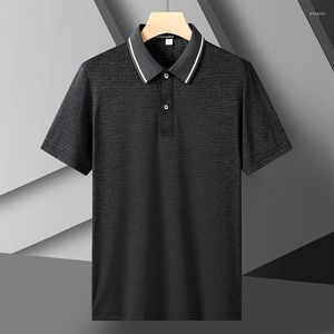 Polos pour hommes Sports Streetwear Mode surdimensionné 6XL 7XL 5XL Noir Blanc Polo Japon Style 2023 Été Manches courtes Top T-shirts Tshirt