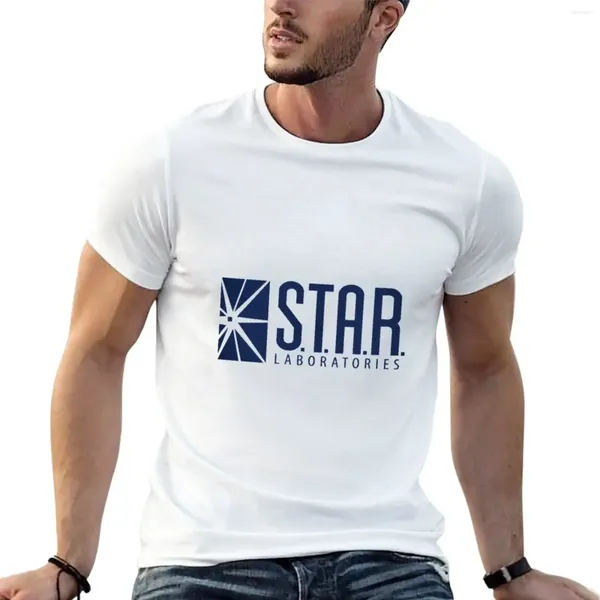 Polos pour hommes Star Labs Logo T-Shirt vêtements esthétiques noirs t-shirts pour hommes graphique