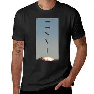 Polos pour hommes Starship SN8 Belly Flop Impact (profil de vol) T-shirt Tops d'été Vêtements pour hommes surdimensionnés