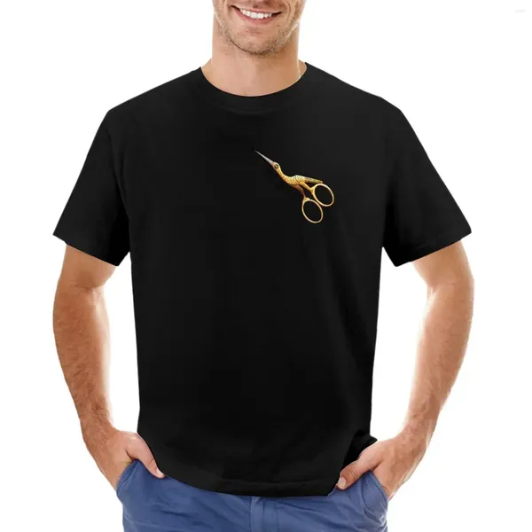 Polos pour hommes cigogne ciseaux à broder-Snip It Real Good T-Shirt vêtements esthétiques