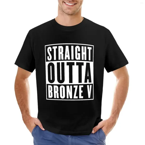 Polos para hombres Straight outta bronce v camiseta de verano top aduans ropa para hombres