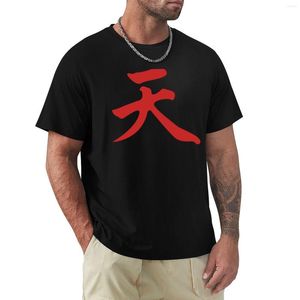 Polos para hombre Street Fighter Akuma Kanji camiseta camisetas gráficas ropa Vintage T para hombres
