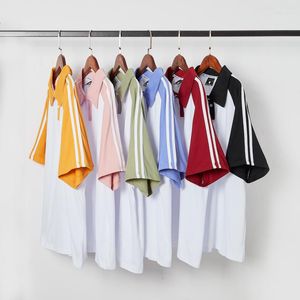 Polos pour hommes Coton d￩contract￩ T-shirt solide mascules femmes