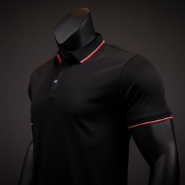 Herenpolo's Zomer casual poloshirts Heren Golfshirt met korte mouwen Button Down Werk-T-shirts Sneldrogende T-shirts Ademende sporttruien 230717