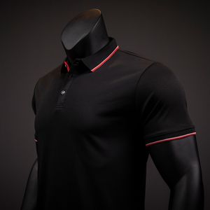 Polos pour hommes Polos d'été décontractés Chemise de golf à manches courtes pour hommes T-shirts de travail boutonnés T-shirts à séchage rapide Pulls de sport respirants 230421