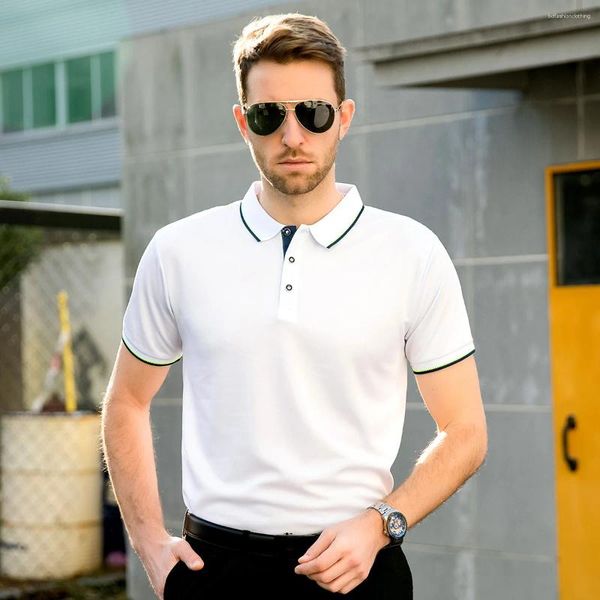 Polos pour hommes Summer Classic Polo Shirt Hommes Casual Slim Fit Respirant Séchage rapide T-shirt à manches courtes Soft Camisa Homme Plus Taille S-4XL