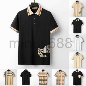 Polos pour hommes Summer Designer Polo Shirt BB Hommes Tshirt Femmes Designers de luxe pour Tops Lettre Polos Broderie T-shirts Vêtements À Manches Courtes Grands Tees