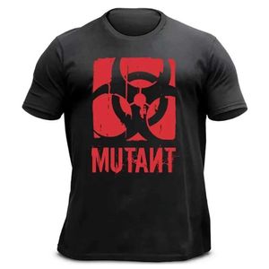 Heren PoloS Zomer Gym Heren T-shirts Mutant Gedrukte katoenfitness Dames T-shirts Hoogwaardige fitness T-shirts Mens kleding Gratis verzending S52701