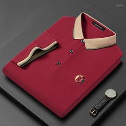 Polo's voor heren Zomer ijszijde polo T-shirts Sneldrogend shirt Camisetas Ropa Playeras Heren Roupas Borduurmotief Diamantlogo Korte mouw T-shirts