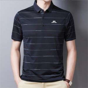 Polos pour hommes Été J Lindeberg Chemises de golf Vêtements pour hommes Vêtements pour hommes T-shirt Confortable Doux Tops respirants Manches courtes 230817