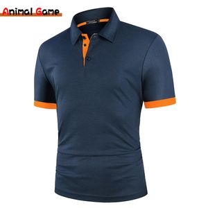 Herenpolo's Zomer herenpoloshirt korte mouw contrasterende kleur kleding streetwear casual mode kraag tops 230613