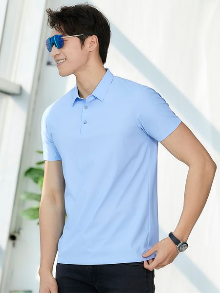 Polos de hombre Verano Hombres Polos Tallas grandes Ropa deportiva Sólido Transpirable Secado rápido Hombre Stretch Nylon Spandex Golf Tee Shirt 8XL 230718