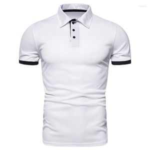 Herenpolo's Zomer Heren Vintage Wit Rood Poloshirt met korte mouwen Grote maten Jongens Casual Zakelijk Formeel Officewear Baseball Uniform Xxxl