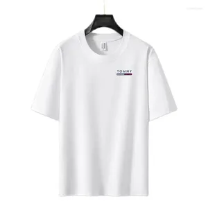 T-shirt pour hommes Polos Polo Summer Pure Coton Coton Coton Colaire Top respirant Business Absorbant Sweat-Absorbant décontracté.