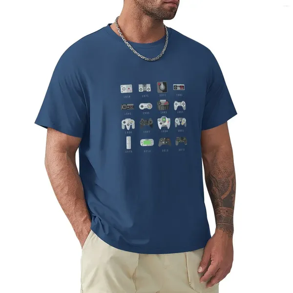 Polos pour hommes T-shirts marque été T-Shirt Geek contrôleurs de jeu T-Shirt à manches courtes T-Shirts plaine noir hommes