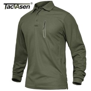 Polos voor heren tacvasen ritszak tactisch werk shirt heren heren met lange mouwen premium shirts casual golf sport leger militaire t-shirts tops 220924