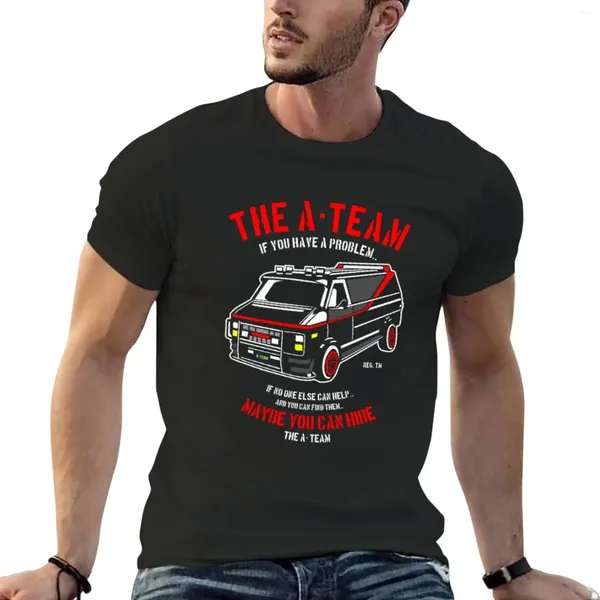 Polos masculins le t-shirt A Team Blacks Vintage Vintage Designer T-shirt Men