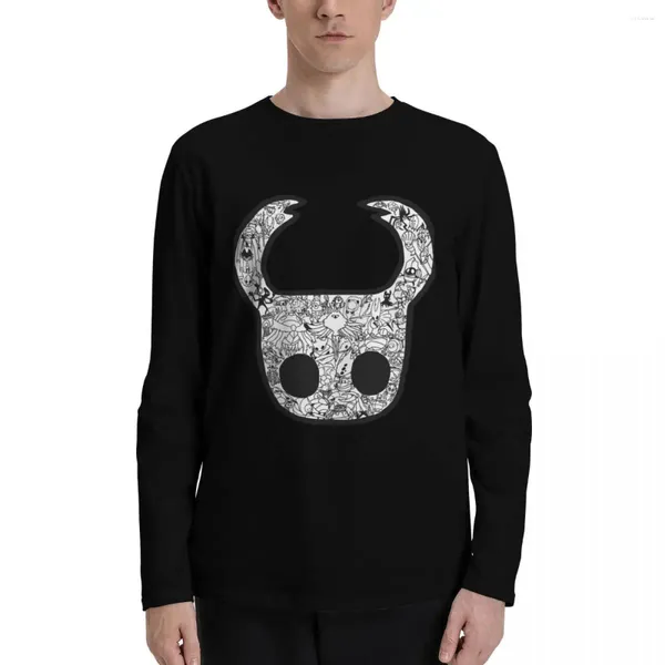 Polos para hombre The Hollow Knight Camisetas de manga larga Camiseta lisa Camiseta Camisetas grandes y altas para hombres