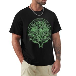 Polos pour hommes The Idol Sick Green Variant Cthulhu God Art TShirt vintage t-shirt sweat shirts poids lourd pour hommes 230717