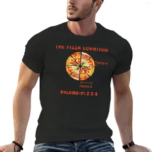 Polos masculins The Pizza Equation Geek Science T-shirt Vintage Vintage Top Top Surdimension Mens Workout Shirts