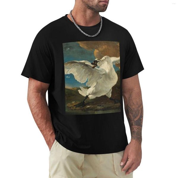 Polos para hombre, camiseta The Threatened Swan, ropa estética, ropa de Anime para hombre