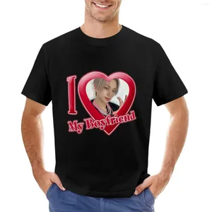 Herenpolo's Theo (P1Harmony) I Love My Boyfriend T-shirt Plus Size Tops Heren T-shirts