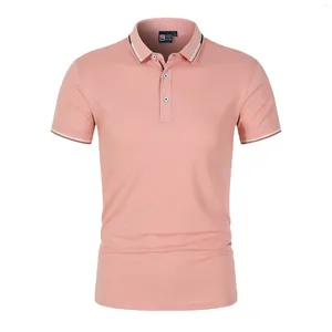 Polos masculins Top 35% Coton Cound Colomb Color Slim Fit Polo THIRT Summer Fashion Fashion for Men