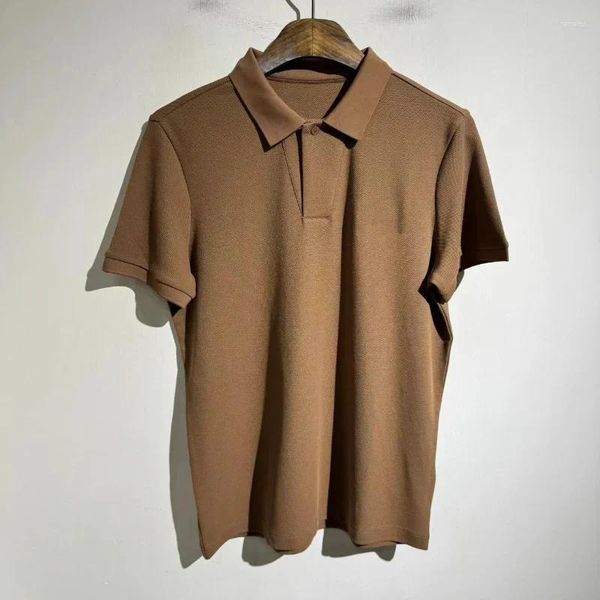 Polos para hombres Top de alta calidad LP Bordado Polo Bordado Camiseta Versátil Camiseta de algodón Camas de algodón Y2K Ropa para mujeres