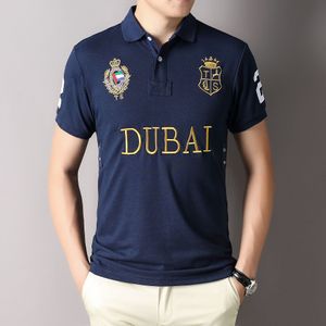 Polos para hombre Camiseta superior Camiseta de manga corta Caballo grande o pequeño Tallas grandes S-5XL Bordado multicolor Clásico Negocios Casual Algodón Transpirable Navidad