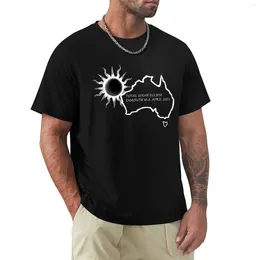 Polos pour hommes Total Solar Eclipse à Exmouth 2023 T-shirts Tops à manches courtes Kawaii Vêtements Hommes T-shirts graphiques