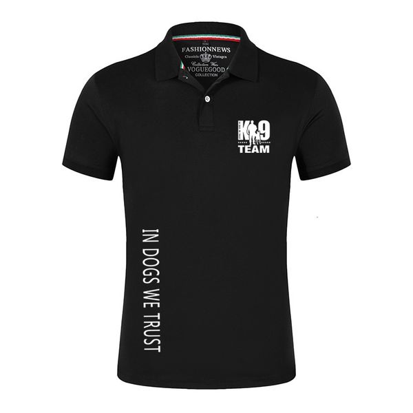 Polos pour hommes TRAINER K9 Team Unit Malinois 2023 Hommes Style d'été Confort de loisirs Respirant Polo à manches courtes Haut d'affaires Vêtements 230718